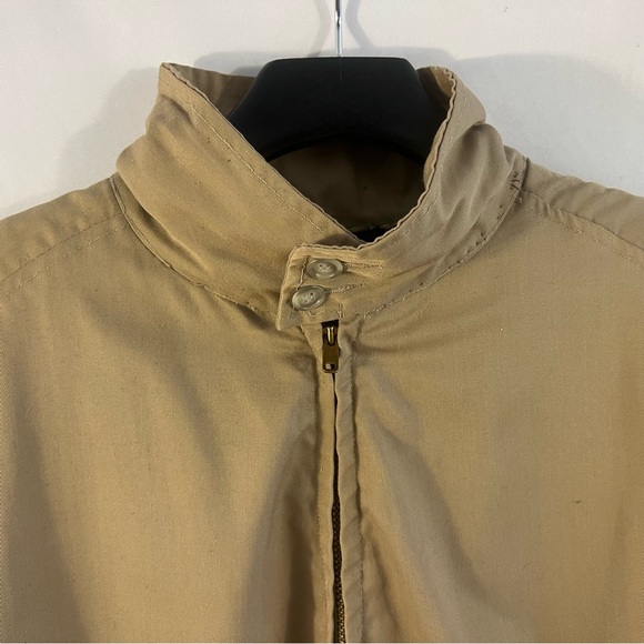 VTG RARE MCGREGOR  Jacket Men Size 44 Long Fur Lined MADE IN USA Range Cloth Tan - Picture 3 of 6